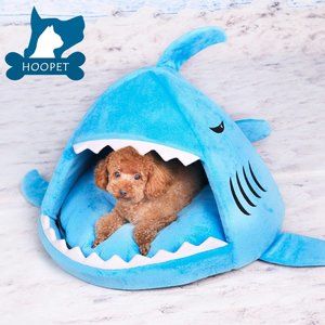 Shark Style Dog Cat Small Animal Pet Canopy Teepee Tent House Bed